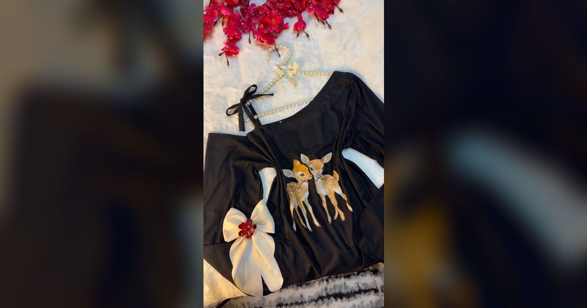 بيجامة ريب محزز طباعة ديجيتال بسس ب